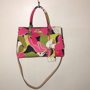Trina Turk Floral Handbag with Removable Strap